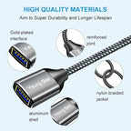 USB 3.0 Extension Cable 20 ft, 5Gbps High Speed USB 3.0 Type A Male to Female - Image 4
