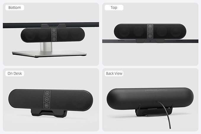 Computer Speakers for Desktop PC Monitor, USB Plug-in, Computer Soundbar for PC - Image 7