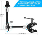 11" Adjustable Magic Arm DSLR Mirrorless Action Camera Camcorder Smartphone LCD - Image 4