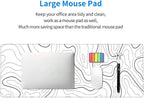 White Mouse Pad Large XL Gaming Mouse Pad - Image 5