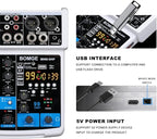 BOMGE 4 Channel Professional Audio Mixer, Sound Board Mixing Console - Image 6