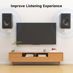 suptek Large Dual Side Clamping Bookshelf Speaker Wall Mounting Bracket - Image 4