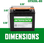 Interstate Batteries YTX20HL-BS 12V 18Ah Powersports Battery 270CCA - Image 4