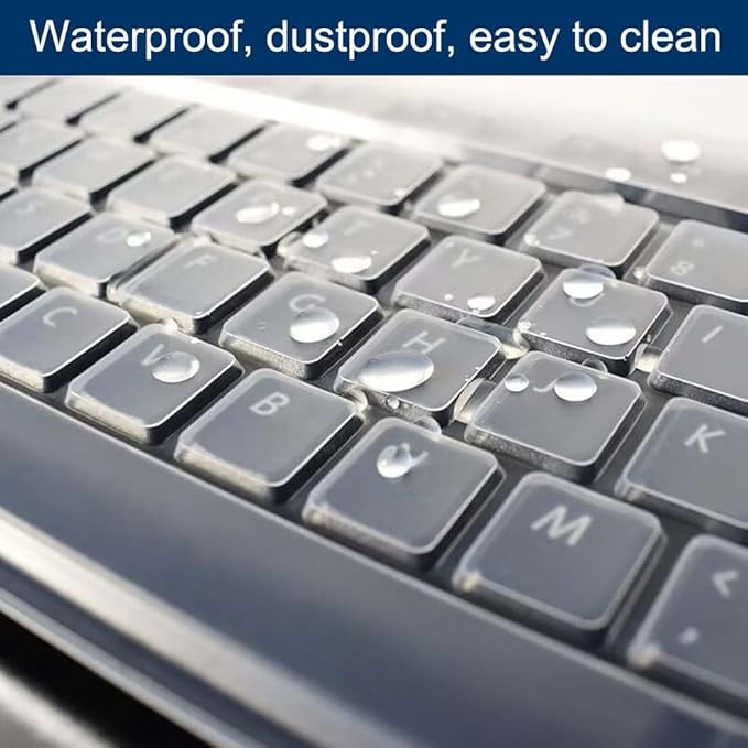 Universal Clear Desktop Computer Keyboard Protection Skin Protector Cover - Image 3