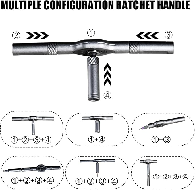 24 in 1 Magnetic Ratchet Screwdriver Set, DIY Mini Multi Bit Magnetic - Image 4