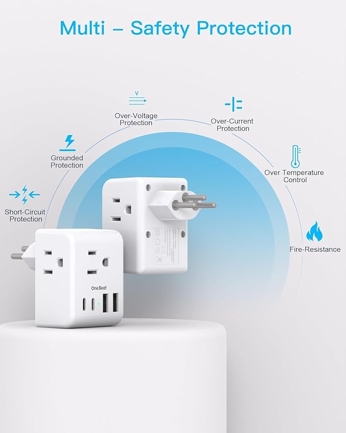 2 Pack Switzerland Travel Plug Adapter, Type J Power Adaptor - Image 7