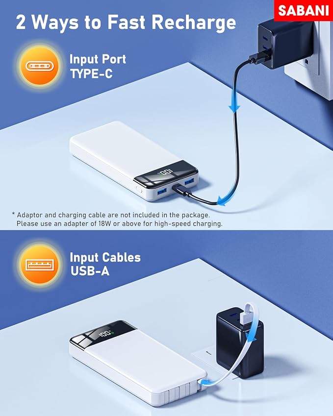 SABANI Portable Charger 35000mAh Power Bank - Image 6