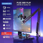 FIFINE Gaming PC USB Microphone, Podcast Condenser Mic - Image 7