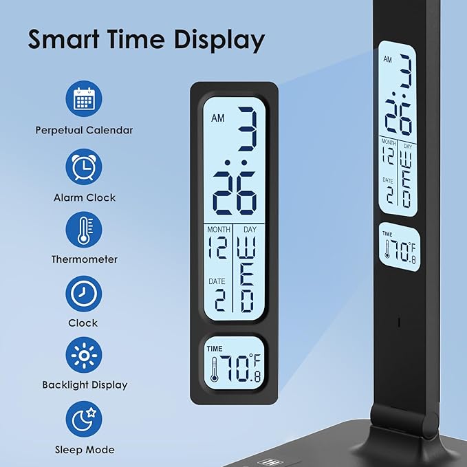 Infiway Desk Lamp with USB Charging Port: LED Eye-Caring Smart Table Light - Image 3