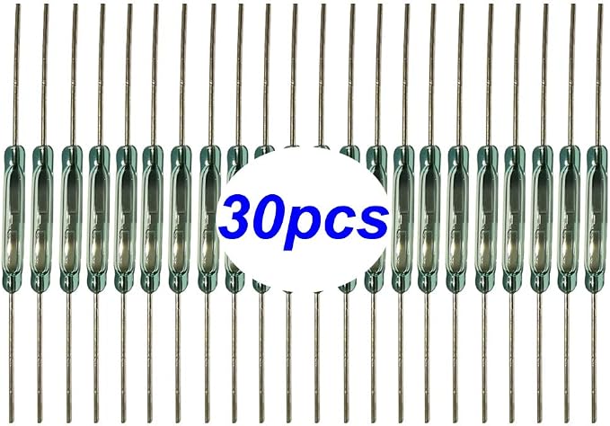 30pcs Reed Switch, Normally Open Magnetic Induction Switch, Miniature Reed by Gebildet