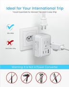 2 Pack Switzerland Travel Plug Adapter, VINTAR Foldable Type J Adapter - Image 6