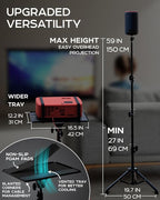 Projector Tripod Stand, Height Adjustable 27" to 62" & Floor Projector Stand - Image 3
