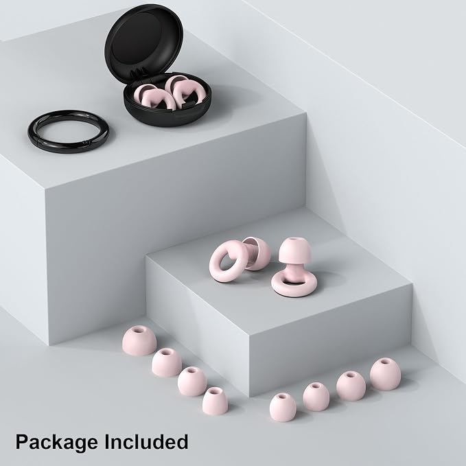 Ear Plugs for Sleeping, 2 Pairs of Reusable Earplugs for Noise Reduction - Image 7