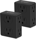 Multi Plug Outlet Splitter, Unidapt Multiple Outlets Extender Adapter by Unidapt