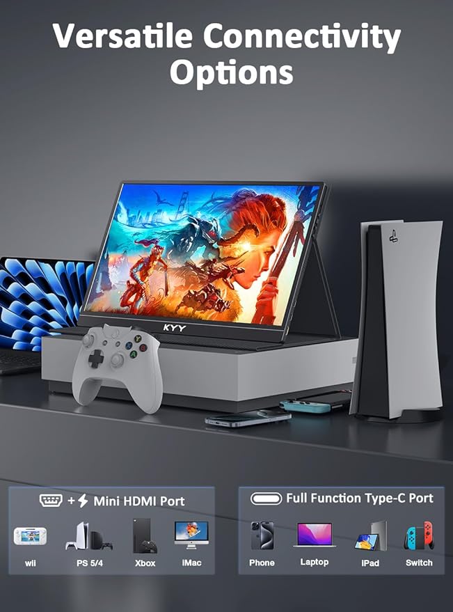 KYY 4K Portable Monitor 15.6" Portable Monitor - Image 4