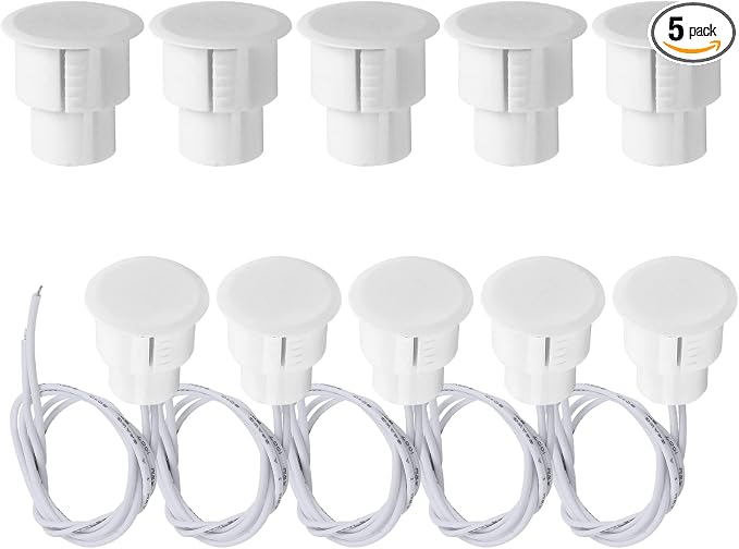 Recessed Door Contacts NC Security Alarm Window Sensors by Manesi