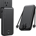 Portable Charger with Built in Cable and AC Wall Plug, USB C Power Bank by NUSYDDY