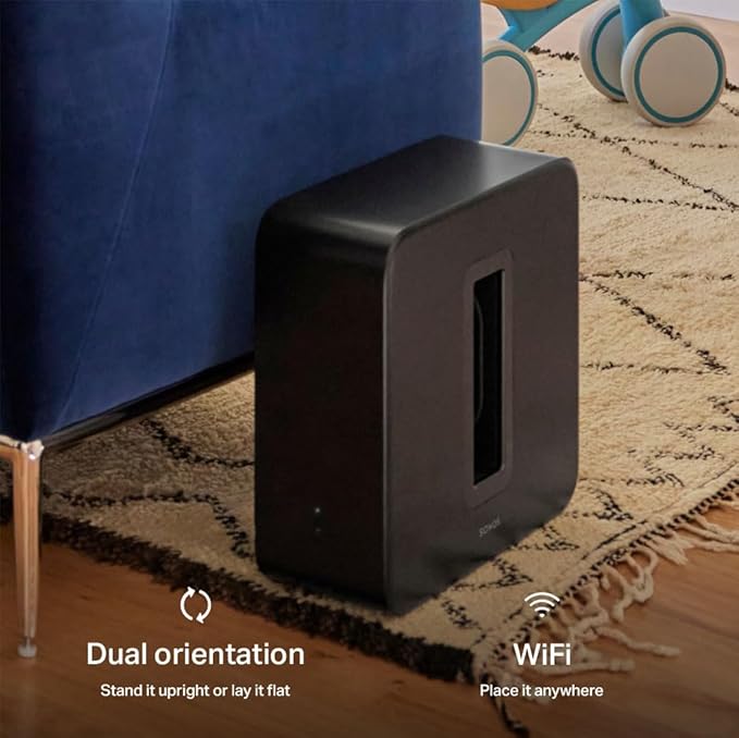 Sonos Sub 4 - Wireless Subwoofer - Black - Image 5