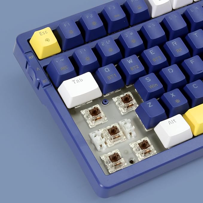 Merdia Wireless Mechanical Keyboard, Triple Mode 2.4G/USB-C/BT Gaming Keyboards - Image 5