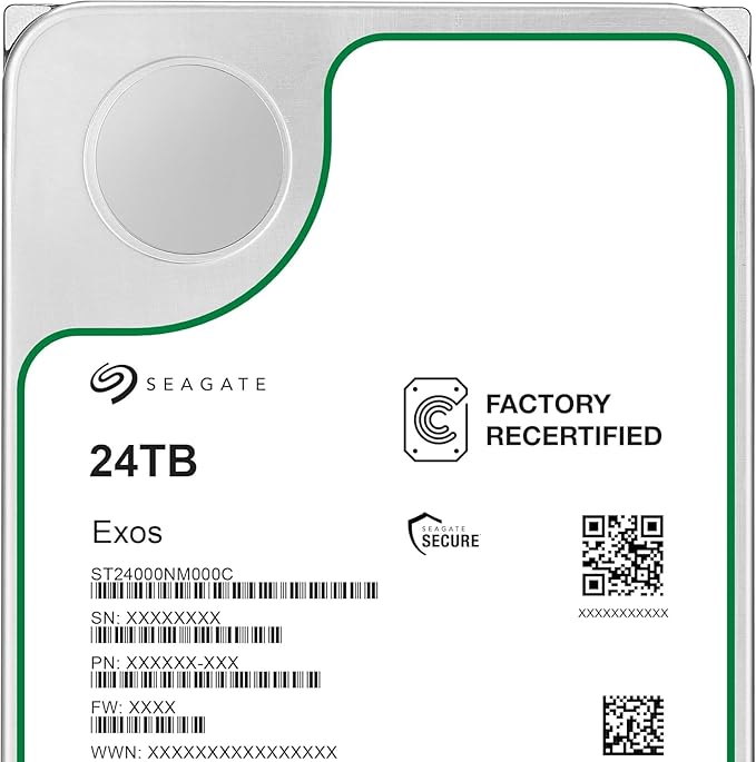 Seagate Exos X24 24TB Enterprise Hard Drive HDD SATA 6Gb/s 512MB Cache 7200 RPM - Image 3