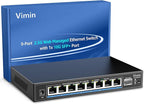 8 Port 2.5G Web Managed Ethernet Switch by Vimin