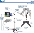 Levo V16 Tablet Floor Stand for iPads, iPad mini, New iPad Pro, Surface Pro - Image 5