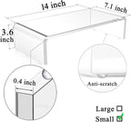 Clear Monitor Stand Riser, Computer Monitor Stand/Acrylic Monitor Riser - Image 4