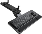Keyboard Tray Under Desk, 25x9.84'' Large Slide Out Swivel Tilt Computer by Cartmay+Home+%26+Office+Product