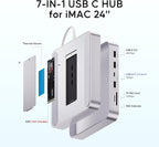 USB C HUB for iMac 24 inch 2021/2023/2024, PULWTOP USB Hub Adapter iMac - Image 3