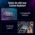 ASUS ROG Azoth 75 Wireless DIY Custom Gaming Keyboard, OLED Display, - Image 7