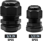 12 Pcs Nylon Cable Glands - Image 2