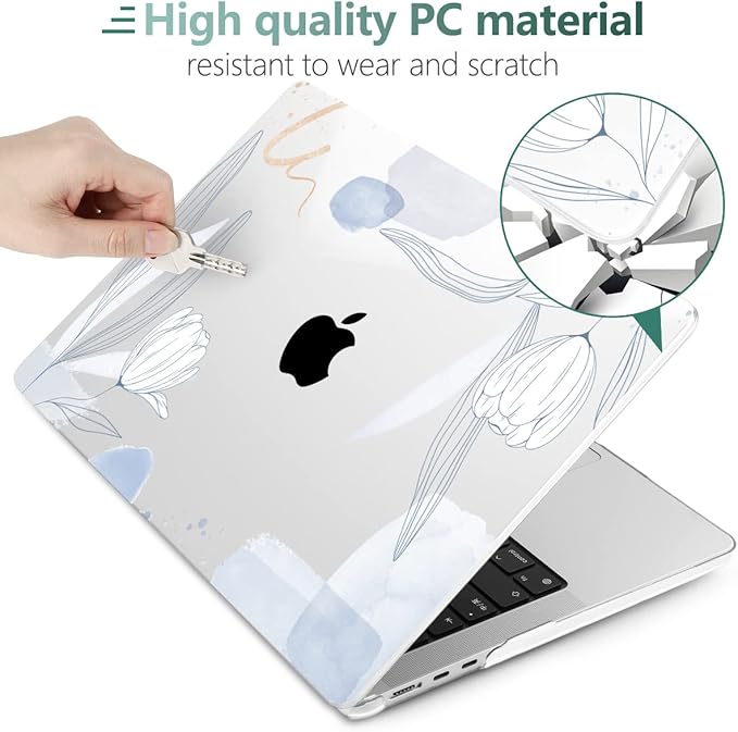 MEEgoodo Case for MacBook Air M4/M3/M2 13.6 inch 2025 2024 2022, Fit Model - Image 4