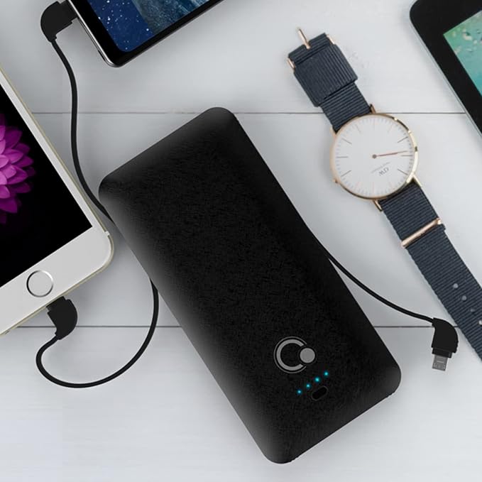 Q 10000mAh Power Bank, Slim Portable Charger, 4 Output External Battery Pack - Image 8
