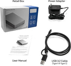 Avolusion PRO-G1 Series 12TB USB 3.2 Gen 2 USB-C External Hard Drive w/USB HUB - Image 7