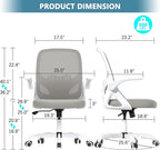 Home Desk Chair with Back Supportive Lumbar Support, Breathable Double Mesh - Image 2