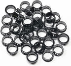 7/8" Black Snap-in Knockout Insulating Bushing Grommets, Plastic Cable Hole by EASYEAH