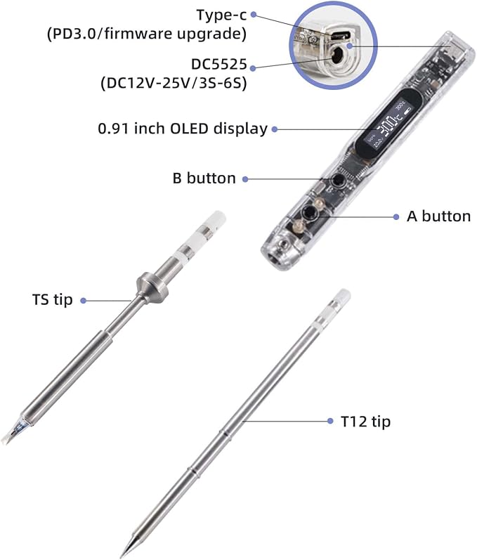 68W Electric Soldering Iron, SEQURE SI012 Pro Outdoor Portable Solder Iron - Image 7