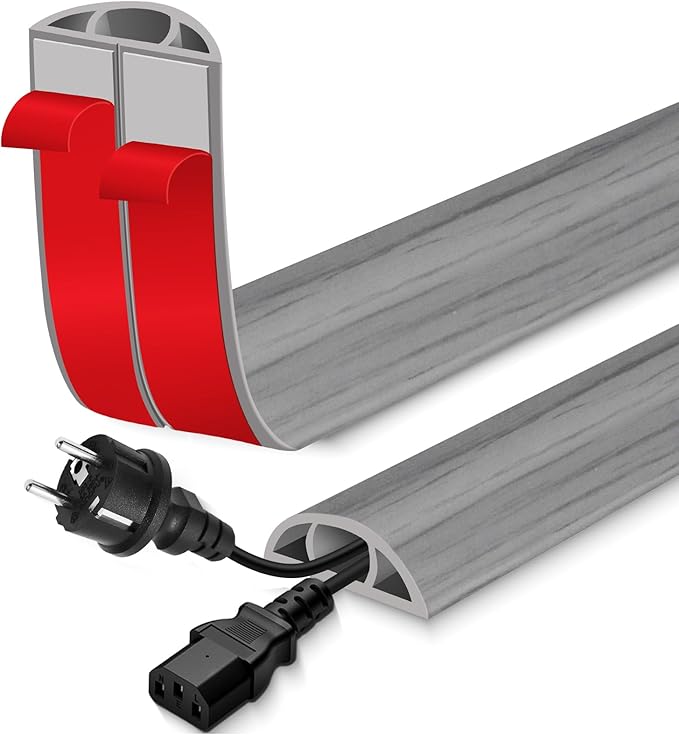 Floor Cord Cover for Wires on Floor Self Adhesive Cord Hider Floor Cable by EYAYEN