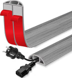 Floor Cord Cover for Wires on Floor Self Adhesive Cord Hider Floor Cable by EYAYEN