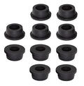 10 pcs 3/4" Drill Hole，3/8" ID Black Silicone Top hat Rubber Grommets by Unknown