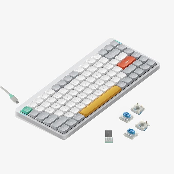 nuphy Air75 V2 Portable 75% Mechanical Keyboard, Wireless Keyboard, Supports by NuPhy