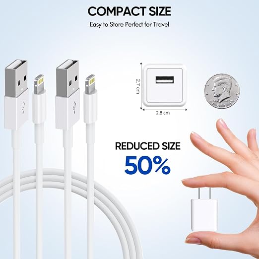 iPhone Charger, 2 Pack 10ft iPhone Charger Data Sync Transfer Lightning Cable - Image 3