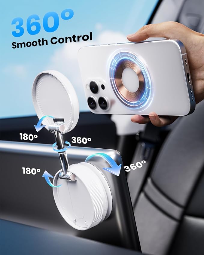 Upgraded 360° Vacuum Magnetic Car Phone Holder - Image 5