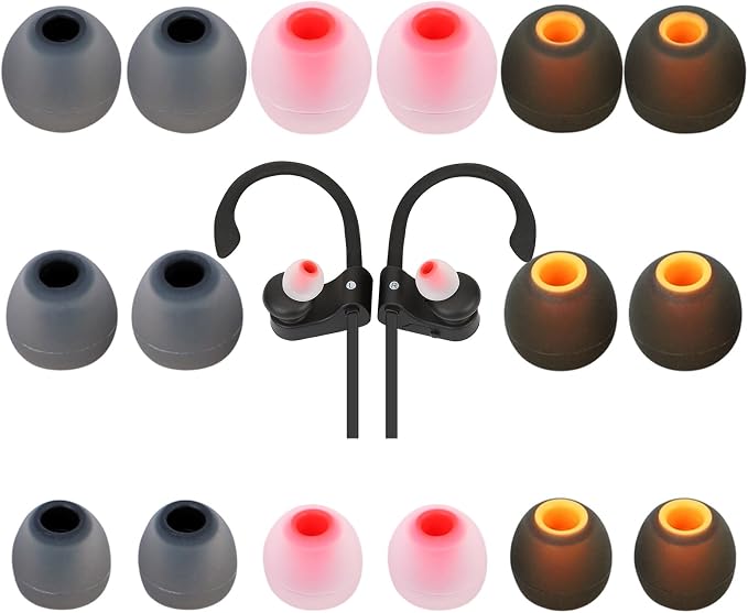 Earbud Tips Ear Bud Tips Soft Anti Slip Washable and Reusable Silicone by Unknown