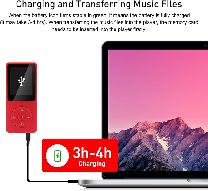 MP3 Player 32GB with Speaker Earphones Portable Music Player - Image 7