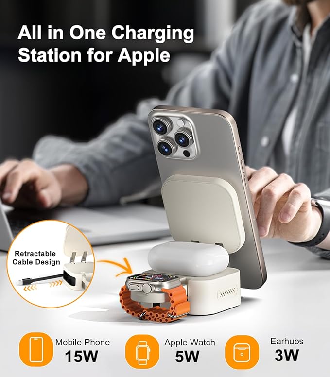 2025 Retractable 3 in 1 Charging Station - Image 2