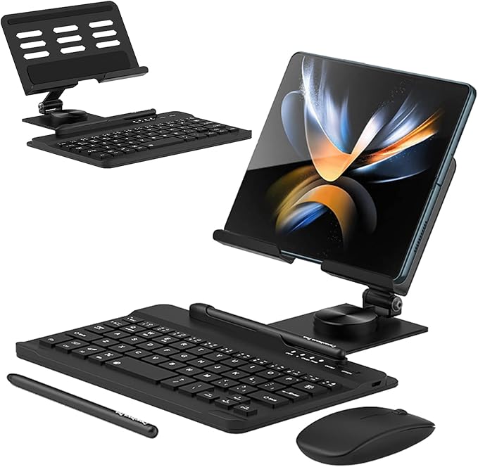 for Samsung Galaxy Z Fold 7 6 5 4 All Fold Smartphones Bluetooth Keyboard and by Enituo