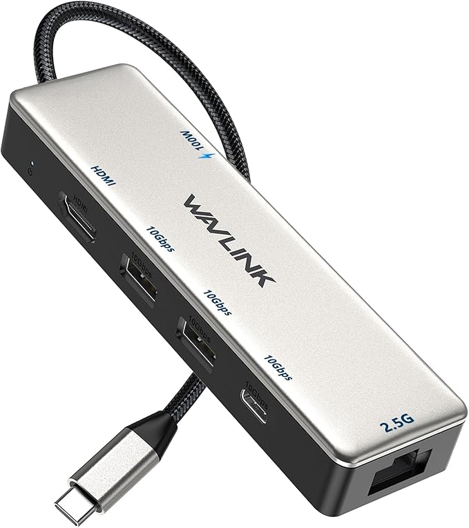 USB C Hub 2.5G Ethernet, WAVLINK 10Gbps USB C 3.2 Hub by WAVLINK%C2%AE