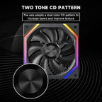 Jungle Leopard Galaxy 120mm PC Reverse Blade Case Fans, ARGB and PWM Cooling - Image 4