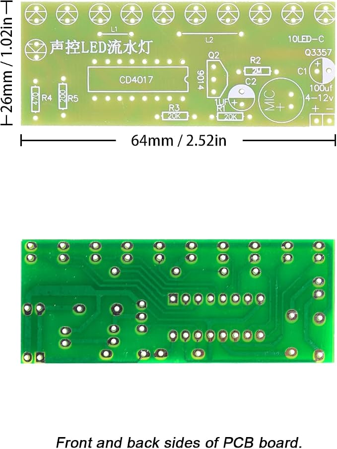Soldering Practice Kit Sound-Activated LED Chaser Kit - Image 4
